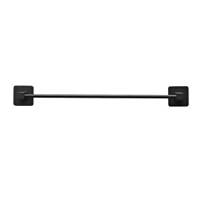 Yapışkanlı Havluluk Metal Siyah Banyo Lavabo Mutfak Uzun Kağıt Bez Havlu Askısı Kağıtlık 39 Cm