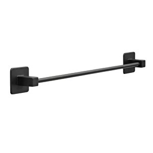 Yapışkanlı Havluluk Metal Siyah Banyo Lavabo Mutfak Uzun Kağıt Bez Havlu Askısı Kağıtlık 39 Cm