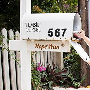 Kapı Numarası Yapışkanlı Küçük Boy 50 Mm 5 Cm Numara 8 Rakam Sekiz Sayı Siyah Renk Numaralar 1 Adet