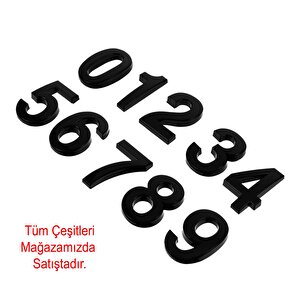 Kapı Numarası Yapışkanlı Küçük Boy 50 Mm 5 Cm Numara 1 Rakam Bir Sayısı Siyah Renk Numaralar 1 Adet