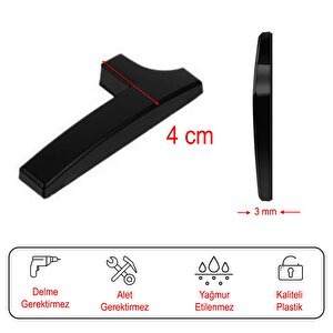 Kapı Numarası Yapışkanlı Küçük Boy 50 Mm 5 Cm Numara 1 Rakam Bir Sayısı Siyah Renk Numaralar 1 Adet