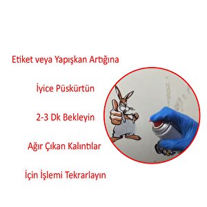 Etiket Sökücü Yapışkan Mastik Artığı Sökücü Sprey 200 Ml Cam Metal Ahşap Mobilya Zemin Uygulaması
