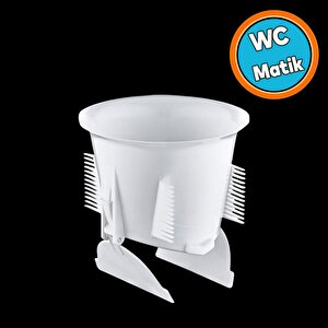 Gider Kapak Wc Matik Koku Ve Haşere Önleyici Alaturka Tuvalet Kapağı Plastik Beyaz Renk