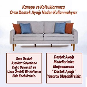 Ahşap Ayak Bağlantı Aparatlı Mobilya Koltuk Kanepe Sehpa Masa Ayağı Ayakları M8 Civatalı Ahşap 15 Cm