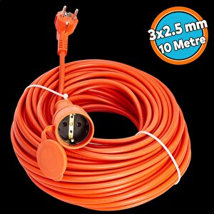 10 Metre Seyyar Uzatma Kablosu 3x2.5 Mm