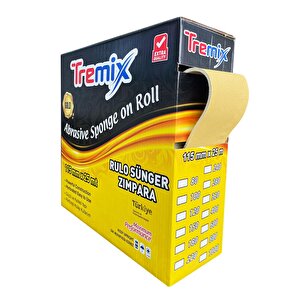 Tremix Rulo Soft Sünger Zımpara Gold 25 Metre 220 Kum