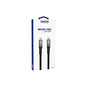 60w Usb-c Örgülü Secret Data Ve Şarj Kablosu Sc-124