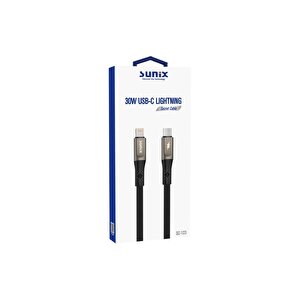 30w Usb-c Lightning  Örgülü Secret Data Ve Şarj Kablosu Sc-123