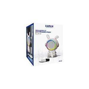 20w 2400 Mah Karaoke Mikrofonlu Ledli Bluetooth Hoparlör Bts-252