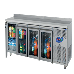 Csa Karacasan 632 Lt (430 Çelik) 240 Cm Dört Kapılı 700'lük Tezgah Tipi Buzdolabı