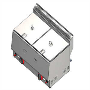 Csa Karacasan Fritöz Çiftli Ekonomik 5+5 Litre Tüplü