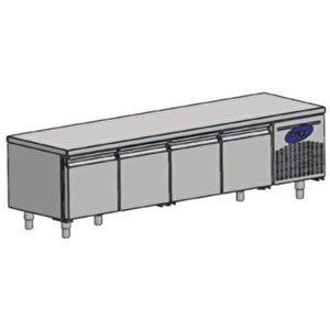 Csa Karacasan (304 Çelik) 632 Lt 235 Cm Üç Kapılı Tezgah Tipi Et Balık Dolabı Dolabı