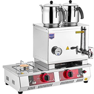 30 Model 2 Demlikli Tüplü(ce) + Elektrikli Çay Ocağı 24 Lt