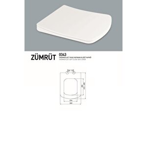 Termoplast Zümrüt Yavaş Kapanan Klozet Kapağı 0343