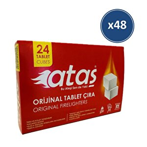 Mangal Kömür Tutuşturucu Tablet Çıra 24'lü Tablet 48 Adet