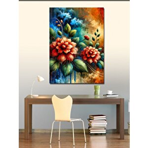 Kanvas Tablo Renkli Çiçek Buketi 70x100 cm