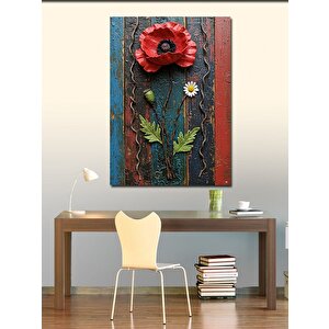 Kanvas Tablo Çiçek Ve Yapraklar 50x70 cm