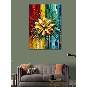 Kanvas Tablo Patlayan Çiçek Enerjisi 100x140 cm