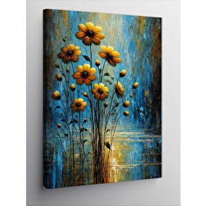 Kanvas Tablo Sarı Çiçek Bahçesi 70x100 cm