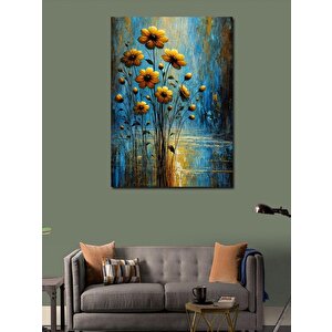 Kanvas Tablo Sarı Çiçek Bahçesi 70x100 cm