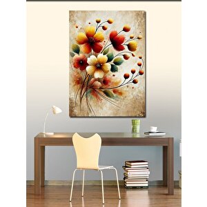 Kanvas Tablo Pastel Çiçek Demeti 100x140 cm