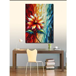Kanvas Tablo Soyut Çiçek Çizimi 100x140 cm