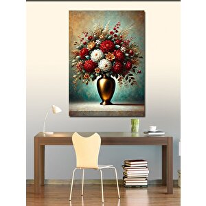 Kanvas Tablo Zarif Çiçek Vazosu 50x70 cm