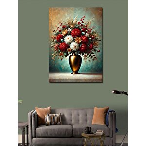 Kanvas Tablo Zarif Çiçek Vazosu 50x70 cm