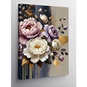 Kanvas Tablo Pastel Çiçek Aranjmanı 100x140 cm