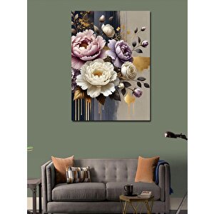 Kanvas Tablo Pastel Çiçek Aranjmanı 100x140 cm