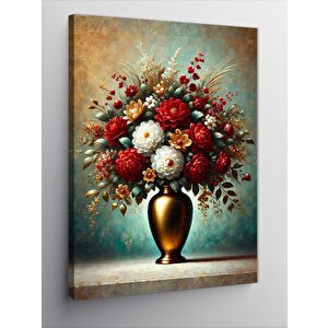 Kanvas Tablo Zarif Çiçek Vazosu 70x100 cm