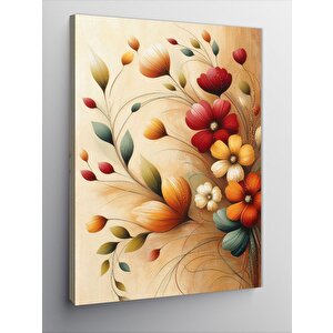 Kanvas Tablo Soyut Çiçek Düzeni 100x140 cm