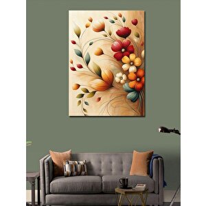 Kanvas Tablo Soyut Çiçek Düzeni 100x140 cm
