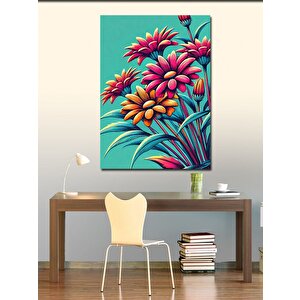 Kanvas Tablo Renkli Çiçek Demeti 70x100 cm