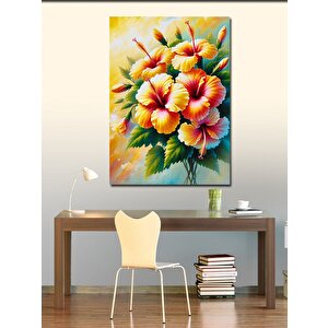 Kanvas Tablo Renkli Çiçek Buketi 50x70 cm