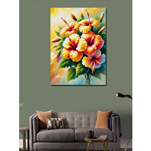 Kanvas Tablo Renkli Çiçek Buketi 50x70 cm