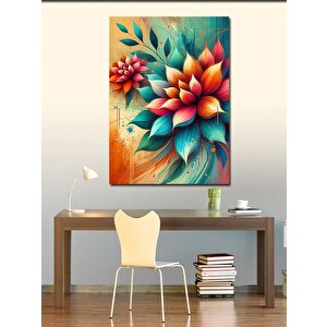 Kanvas Tablo Renkli Çiçek Yaprakları 70x100 cm