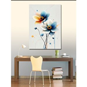 Kanvas Tablo Suluboya Çiçek Deseni 70x100 cm
