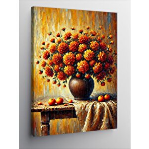 Kanvas Tablo Sonbahar Çiçek Düzeni 50x70 cm