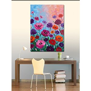 Kanvas Tablo Renkli Çiçek Tarlası 70x100 cm
