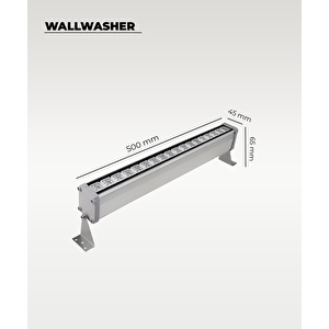 18w Led Wallwasher - Duvar Aydınlatma 3200k Sarı Işık