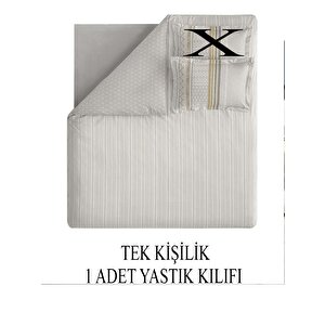 Pamuklu Nevresim Takımı Tek Kişilik Pamena Gri