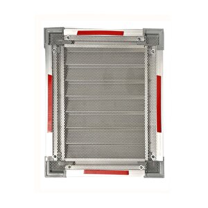 50 X 55 Alüminyum Krom Eloksal Banyo Wc Havalandırma Panjur Menfez Gümüş