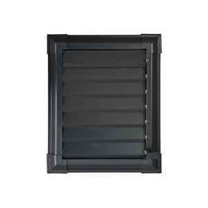 40 X 55 Alüminyum Antrasit Gri Banyo Wc Havalandırma Panjur Menfez Gri