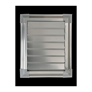 35 X 35 Alüminyum Krom Eloksal Banyo Wc Havalandırma Panjur Menfez Gümüş