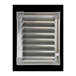 35 X 35 Alüminyum Krom Eloksal Banyo Wc Havalandırma Panjur Menfez Gümüş