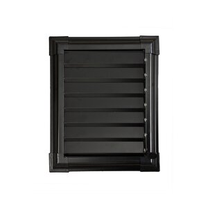 55 X 60 Alüminyum Siyah Banyo Wc Havalandırma Panjur Menfez Siyah