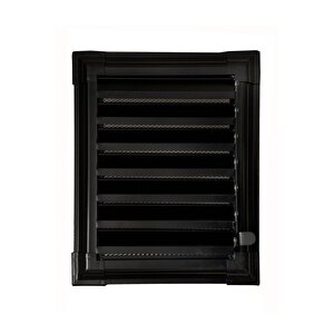 55 X 60 Alüminyum Siyah Banyo Wc Havalandırma Panjur Menfez Siyah