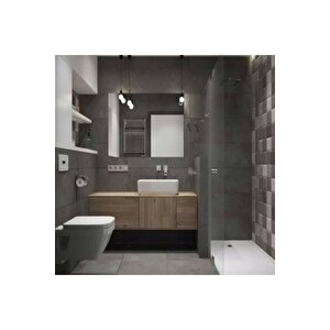 40 X 55 Alüminyum Krom Eloksal Banyo Wc Havalandırma Panjur Menfez