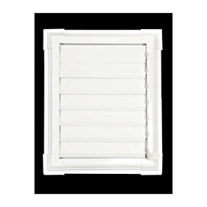 40 X 55 Alüminyum Beyaz Banyo Wc Havalandırma Panjur Menfez Beyaz